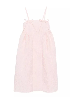 Cecilie Bahnsen Ambra bow-detail midi dress - Pink