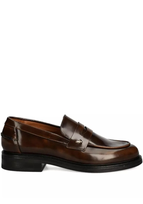 BILLI BI leather penny loafers - Brown