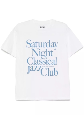 izzue slogan-print T-shirt - White