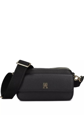 Tommy Hilfiger zip-fastening flap cross body bag - Black