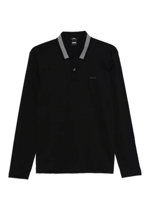 BOSS long-sleeve polo shirt - Black