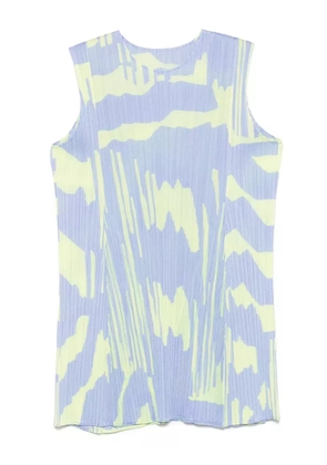 Pleats Please Issey Miyake Refraction mini dress - Blue
