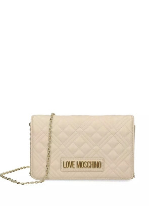 Love Moschino leather cross body bag - Neutrals