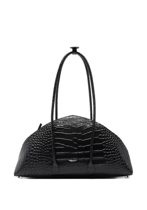FEDERICO CINA crocodile-effect tote bag - Black