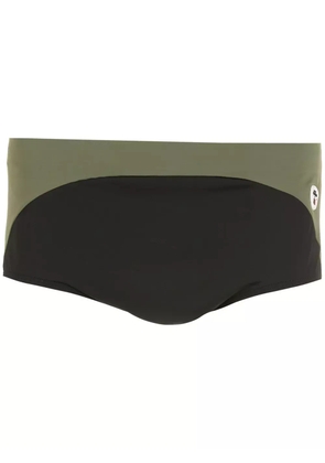 Amir Slama colourblock swimming trunks - Black