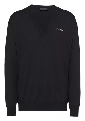 Prada V-neck cashmere jumper - Black