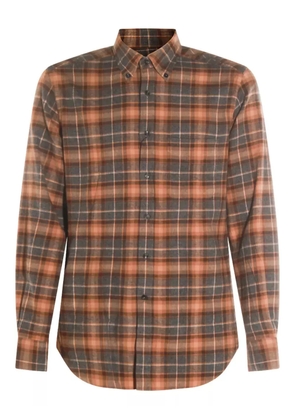 Glanshirt checked cotton shirt - Brown