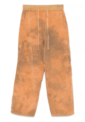 Stain Shade cotton tapered trousers - Orange