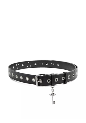Vivienne Westwood eyelet-detail key-charm belt - Black