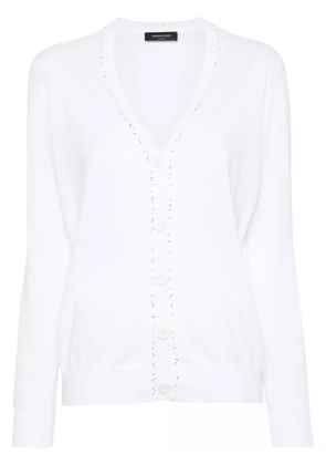 Fabiana Filippi sequin-detail cotton cardigan - White