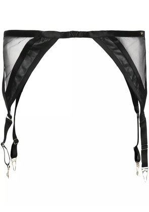 Something Wicked Mia semi-sheer suspenders - Black