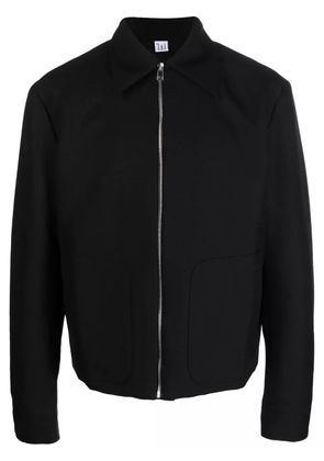 Winnie NY zip-up wool-blend shirt jacket - Black