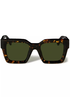 Off-White Eyewear Jackson tortoiseshell-effect sunglasses - Brown