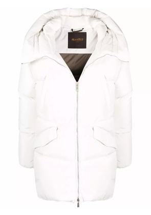 Moorer feather-down padded jacket - White