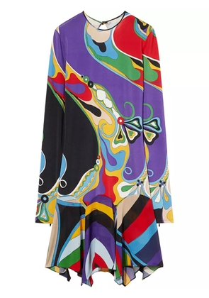 PUCCI Orchidee-print mini dress - Purple