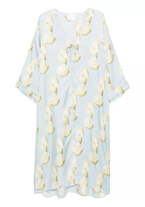 Givenchy lemon-print kaftan - Blue