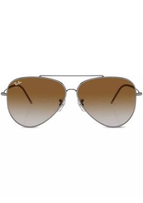 Ray-Ban Aviator Reverse gradient-lens sunglasses - Brown