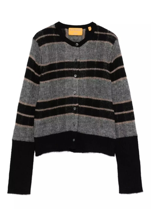 Guest In Residence striped knit cardigan - Black
