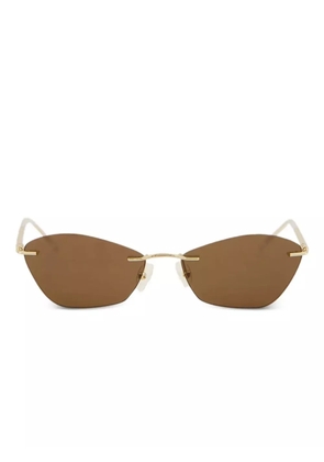 Alexander McQueen Eyewear rimless sunglasses - Gold
