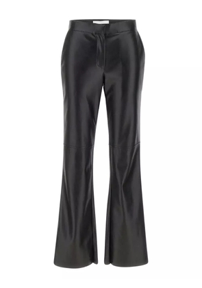 kaos faux-leather flared trousers - Black