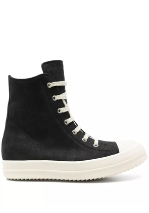 Rick Owens leather sneakers - Black