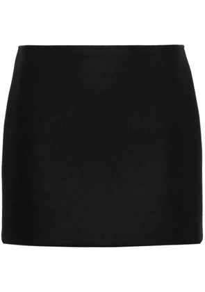 MODES GARMENTS fleted wool mini skirt - Black