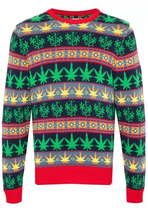 BODE Marin patterned-jacquard jumper - Green