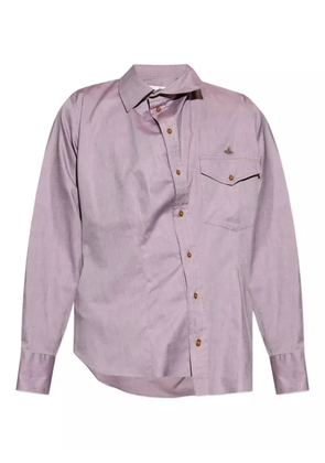 Vivienne Westwood Orb-embroidered shirt - Purple