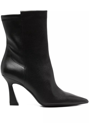 Stuart Weitzman 50mm Vinnie leather ankle boots - Black