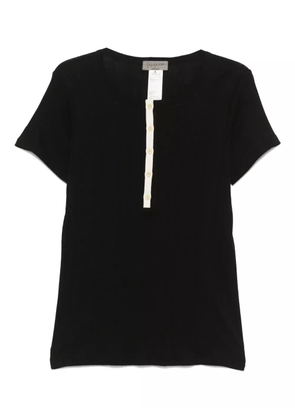 Yohji Yamamoto ribbed T-shirt - Black