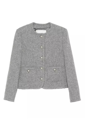 DUNST button-detailed patch-pocket jacket - Grey