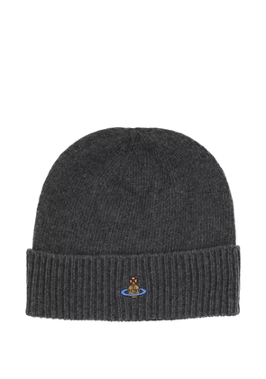 Vivienne Westwood ribbed beanie - Grey