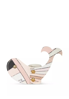 PUCCI Iride-print luggage tag - Pink