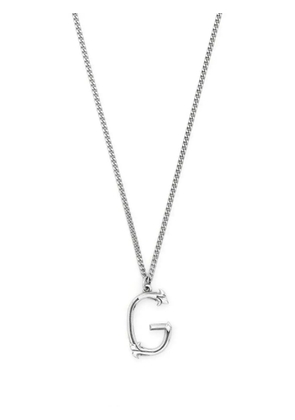 Emanuele Bicocchi Alphabet pendant necklace - Silver