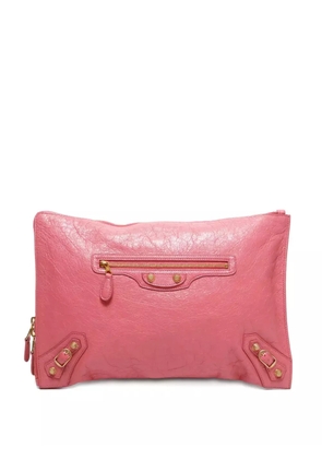 Balenciaga Pre-Owned 2010-2020s leather clutch bag - Pink