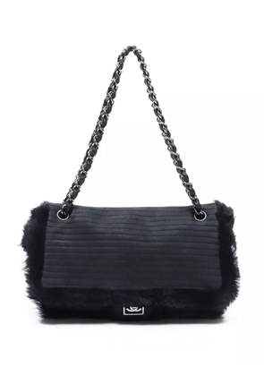 CHANEL Pre-Owned 2007 Mink fur CC flap shoulder bag - Black