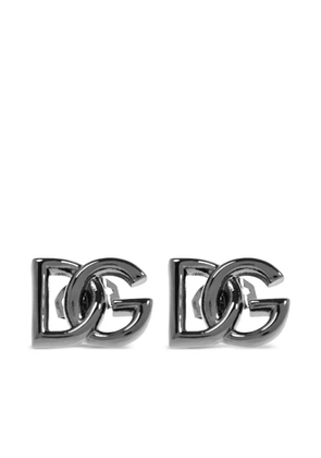 Dolce & Gabbana DG-logo earrings - Silver