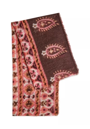AMA PURE paisley cashmere mini scarf - Pink