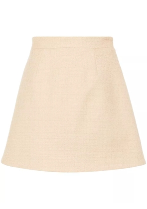 Patou bouclé mini skirt - Neutrals