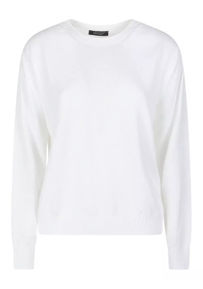 Aragona cotton crew-neck sweater - White