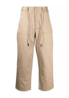 CLOT leopard-print pocket trousers - Neutrals