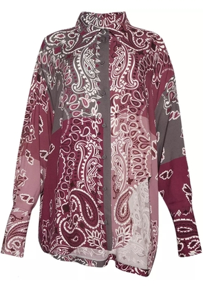 The Attico bandana-print shirt - Red