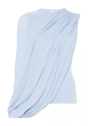 MANURÍ draped blouse - Blue