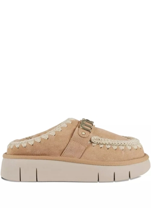 Mou Bounce sheepskin mules - Neutrals