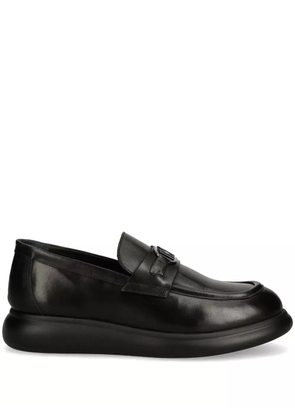 Karl Lagerfeld logo-plaque loafers - Black