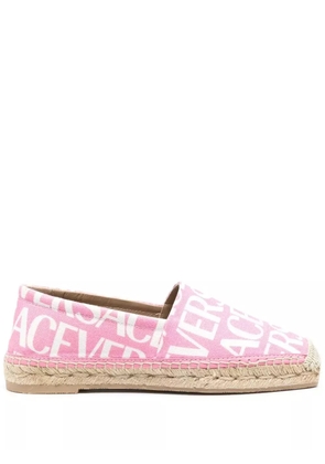 Versace all-over logo print espadrilles - Pink