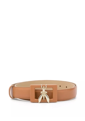 Patrizia Pepe Fly-motif belt - Brown