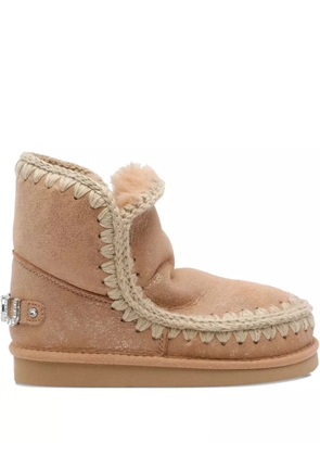 Mou Eskimo 18 suede embellished boots - Neutrals