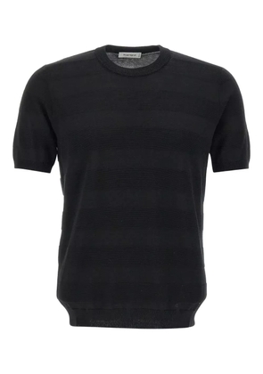 Kangra striped short-sleeve T-shirt - Black