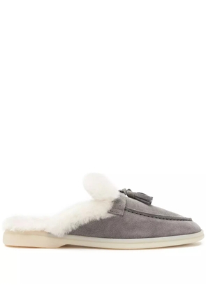 Scarosso Lucrezia suede mules - Grey